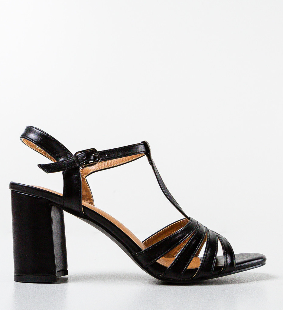 Sandale cu toc Zakk Negre - Eleganță și Stil - imagine 4