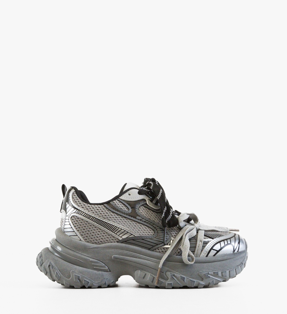 Sneakers Dama Rarrw Gri - Confort si Stil Sport - imagine 6