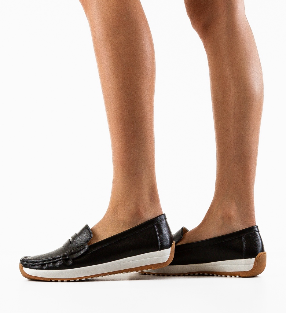 Pantofi Casual Uyteu Negri - Confort & Stil - imagine 3