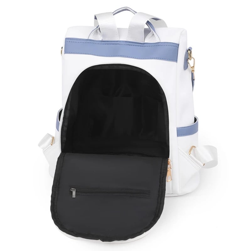 Rucsac Delis Carla GT2173 Antifurt Alb/Roz - imagine 6