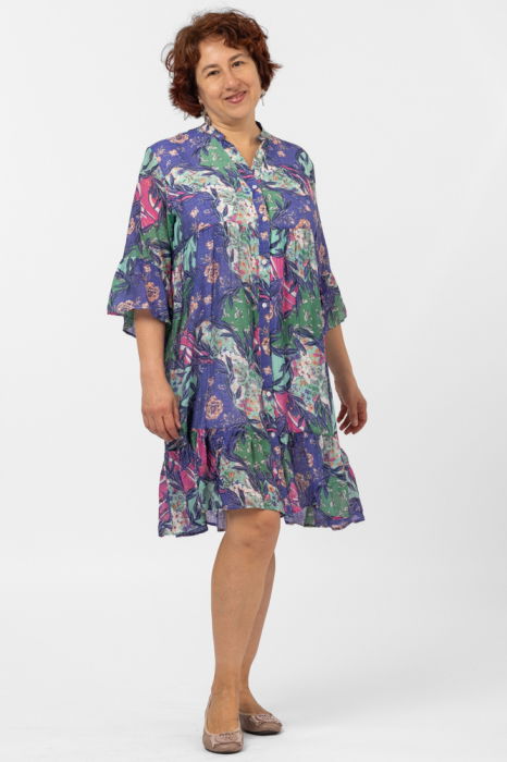 Rochie Midi Floral Lavanda Eleganta | U see