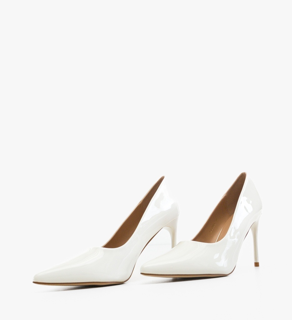 Pantofi Stiletto Neybar Albi - Eleganță și Stil - imagine 6