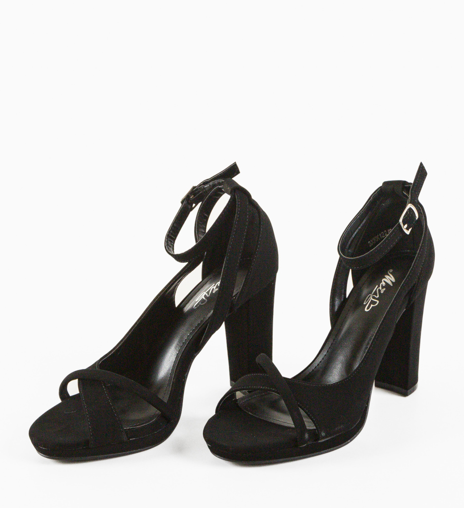 Sandale cu Toc Hagma Negre | Eleganță - imagine 8