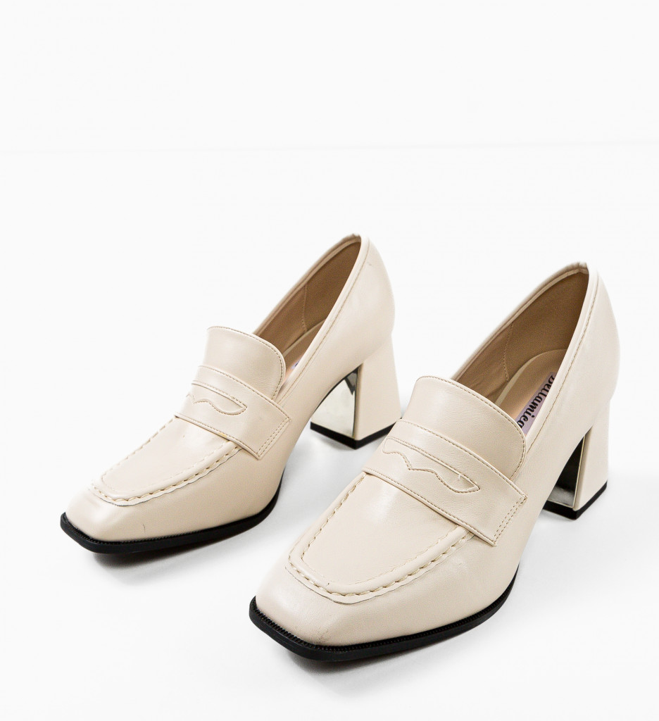 Pantofi cu Toc Kirsten Bej | Eleganță și Confort