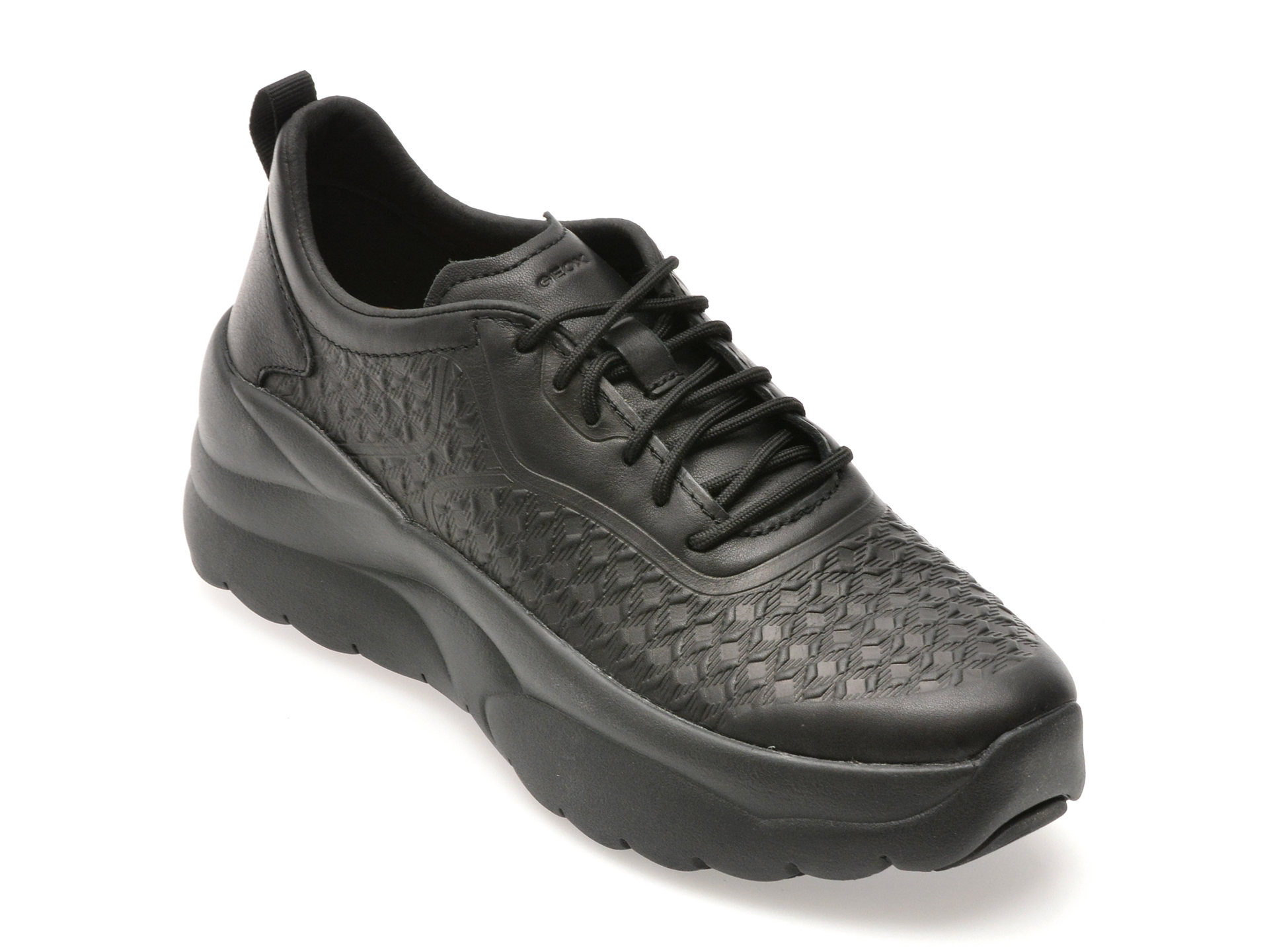 Pantofi Sport Geox Negri din Piele Respirabili