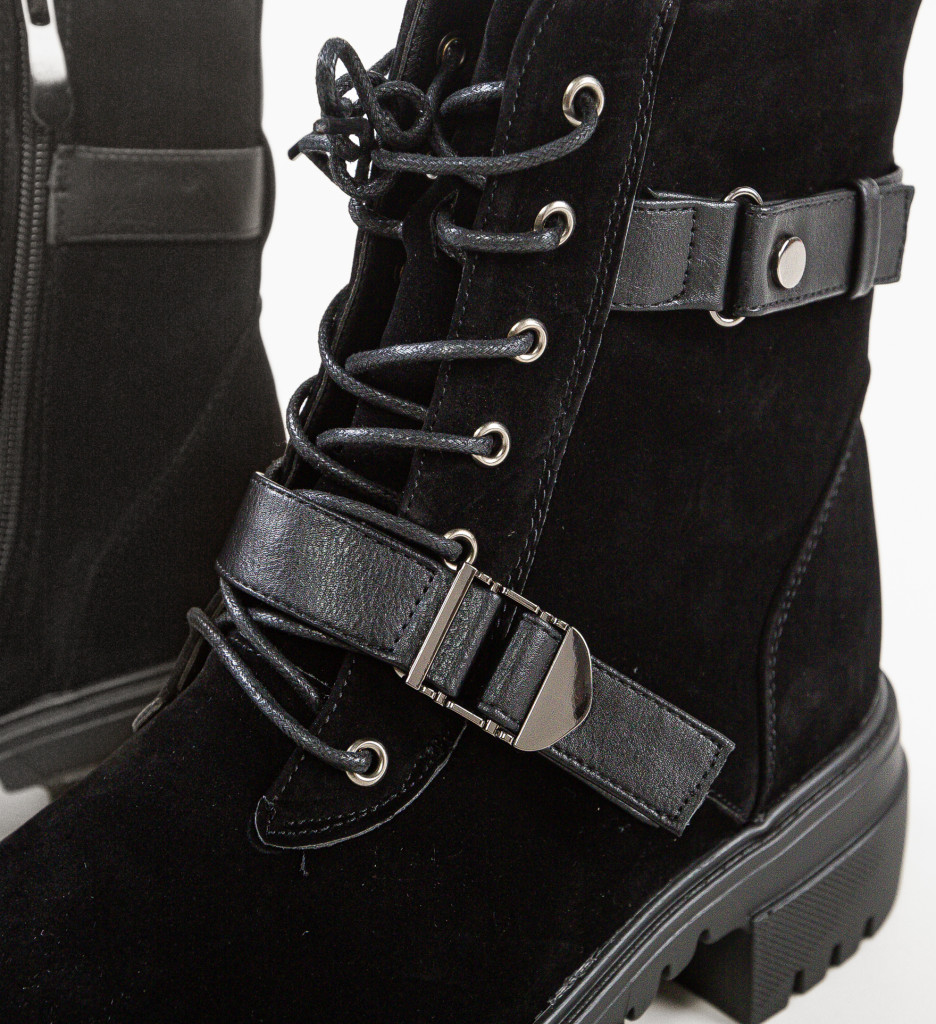 Ghete Dama Choper Negre - Stil & Confort - imagine 7