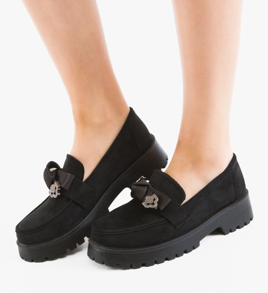 Pantofi Casual Dama Vrerru Negri – Confort & Stil - imagine 9