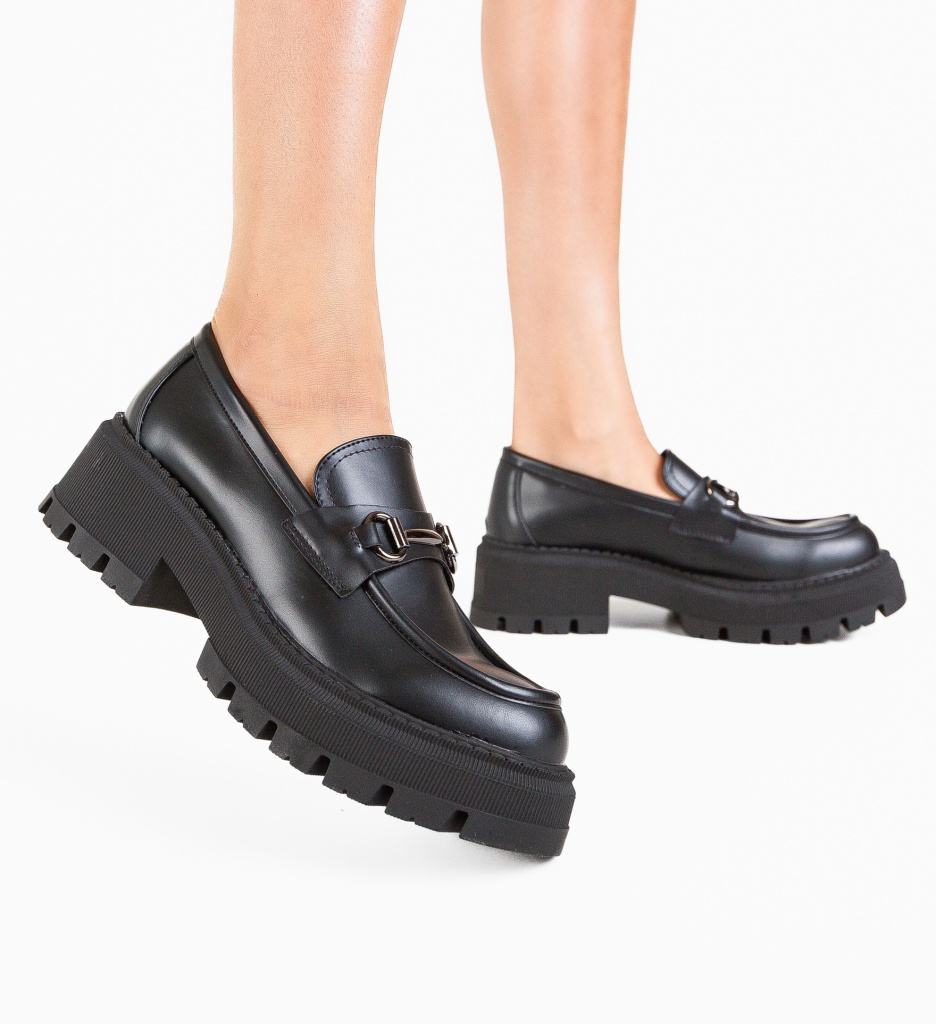 Pantofi Casual Jung Negri - Confort și Stil Zilnic