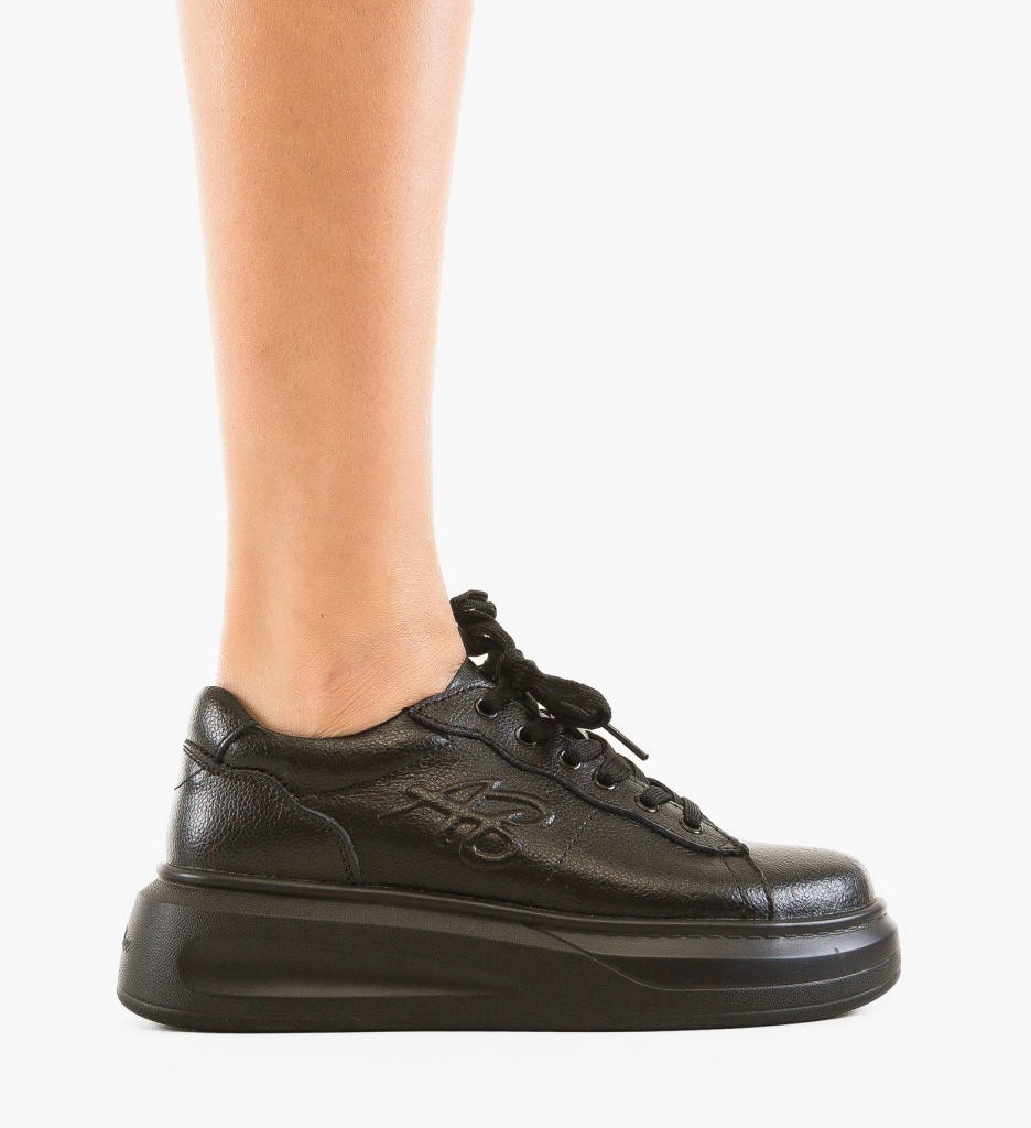 Sneakers Dama Abbe Negru - Stil si Confort - imagine 4