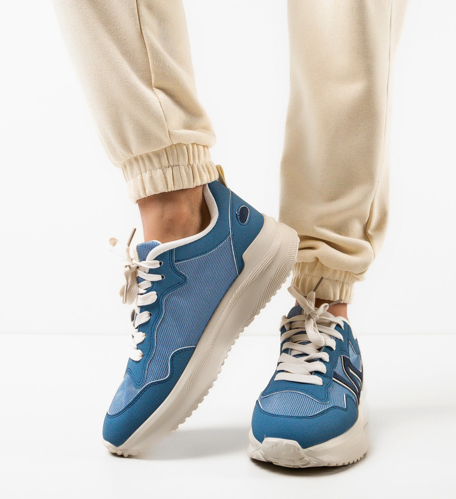 Sneakers Osborne Dama Albastri - Confort & Stil - imagine 4