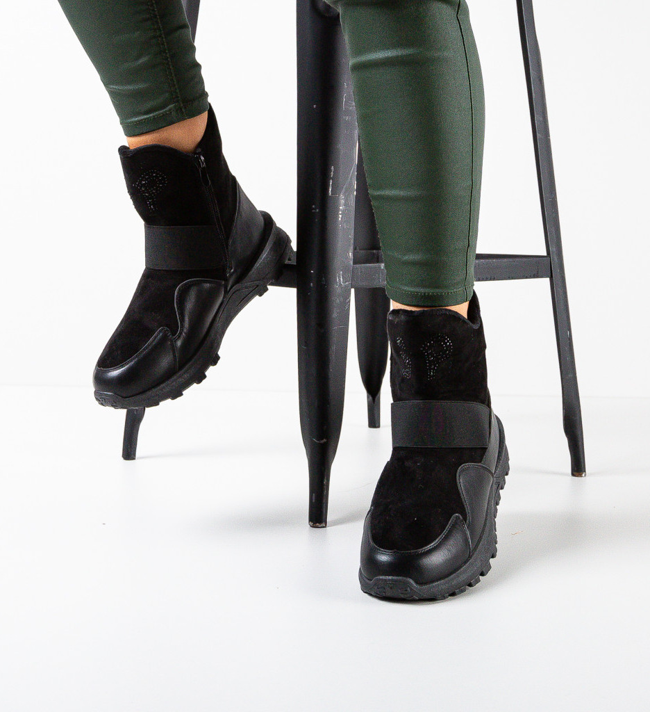 Ghete Dama Gabija Negre - Stil si Confort - imagine 3