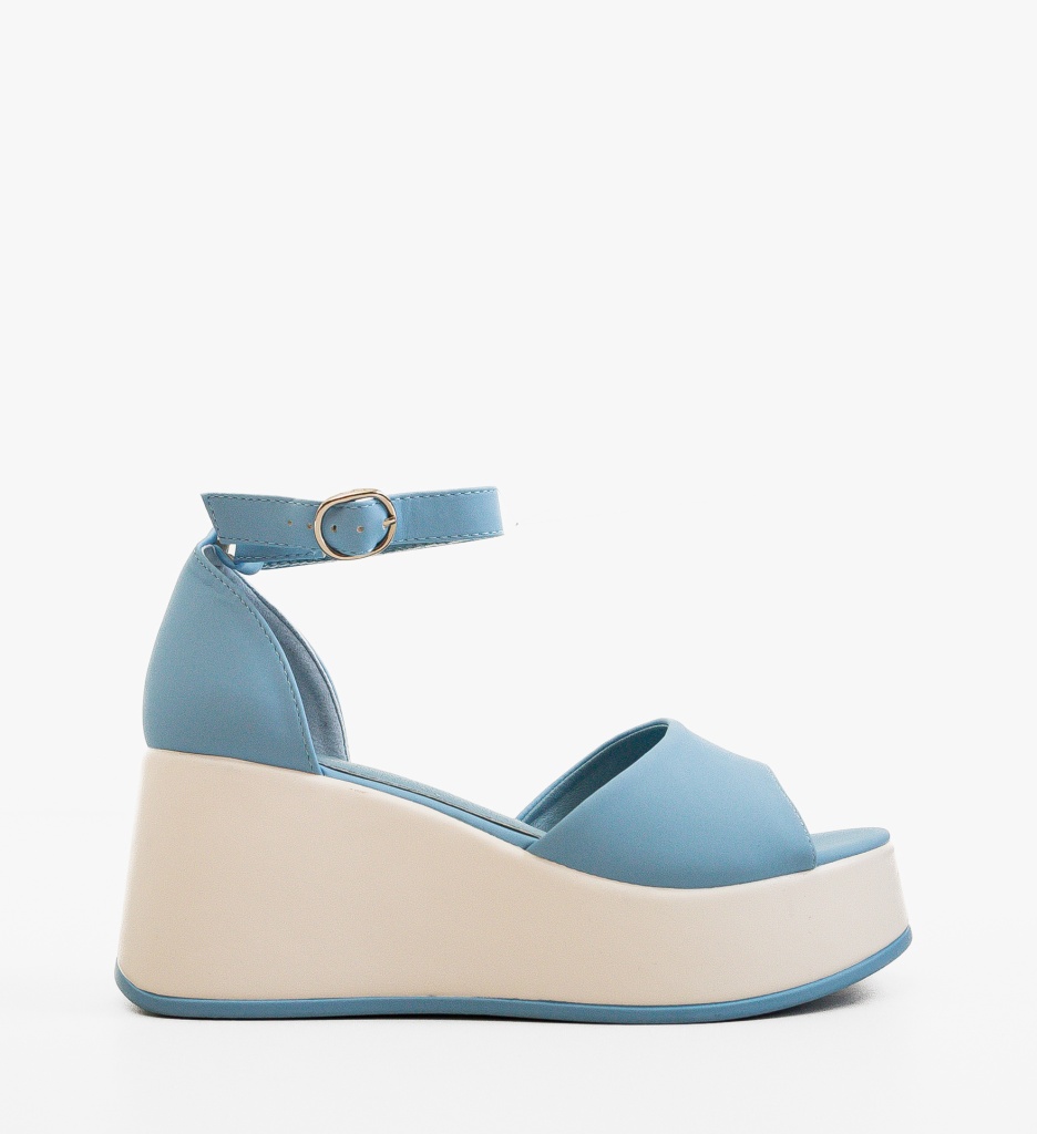 Sandale Platforme Dama Vaska Albastre - imagine 2