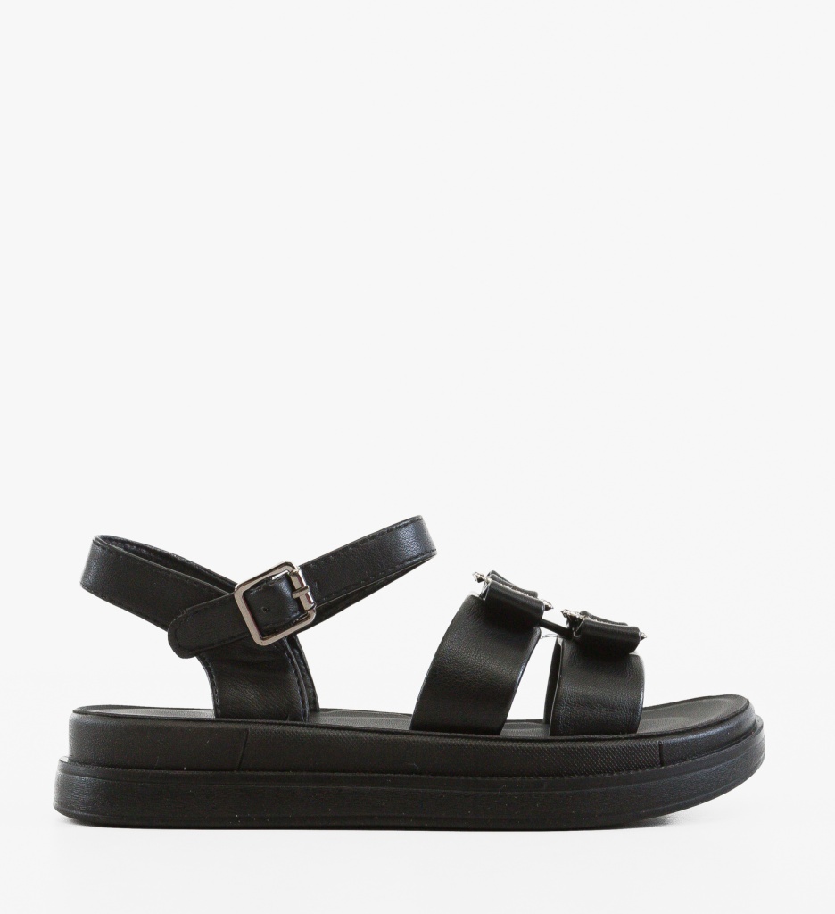 Sandale Dama Davij Negre Elegante - imagine 6