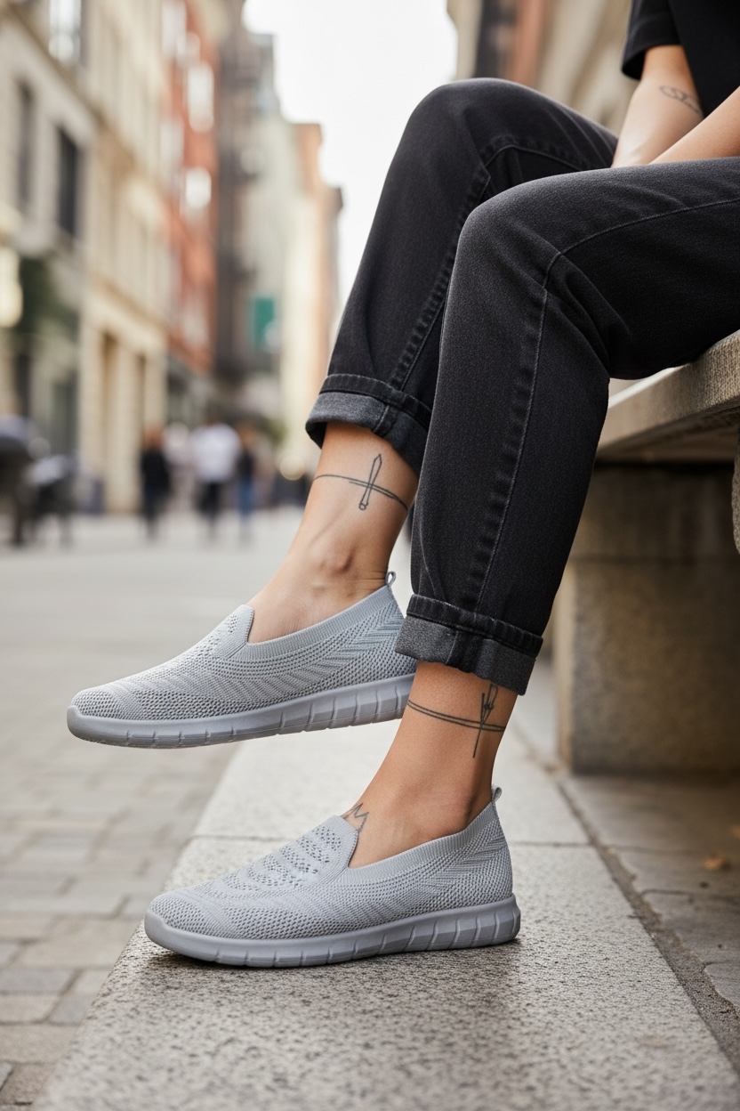 Espadrile dama casual gri CL15 T54-4