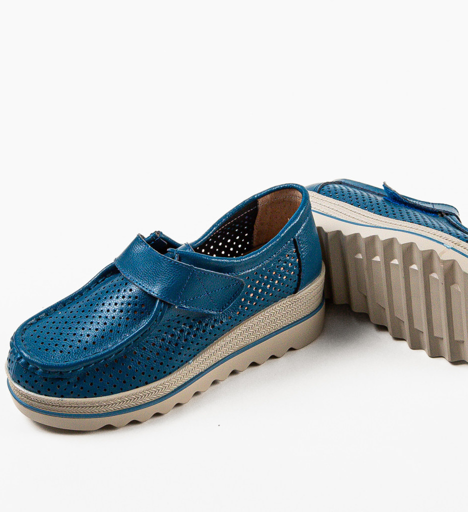 Pantofi Casual Torinas Albaștri Confortabil - imagine 6