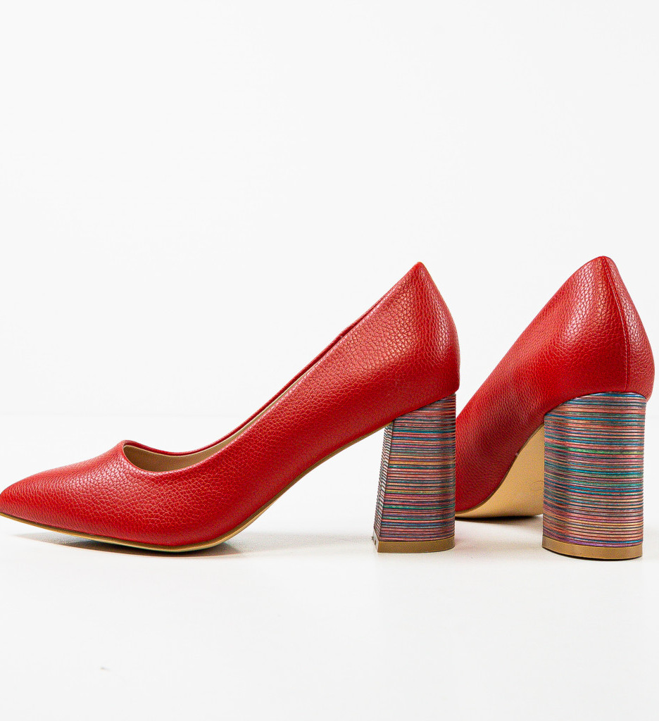 Pantofi Jaylen Rosii 2 - Eleganță și Stil - imagine 5