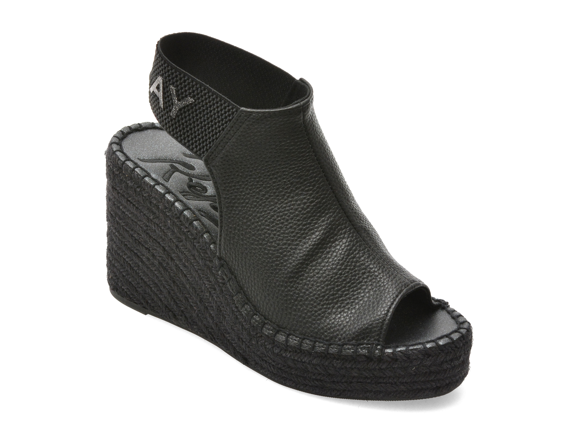 Sandale REPLAY Negre Piele Ecologică | Design Casual