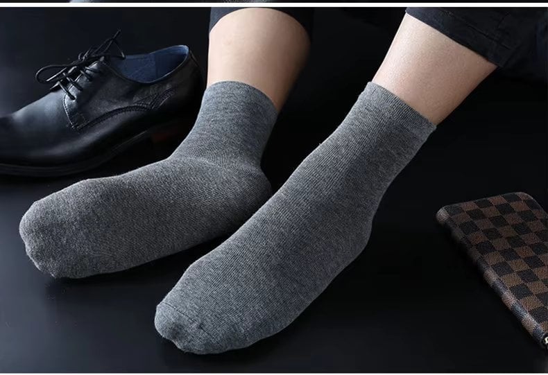 Set 5 Sosete Picadili Bumbac Negru 39-43 - imagine 2