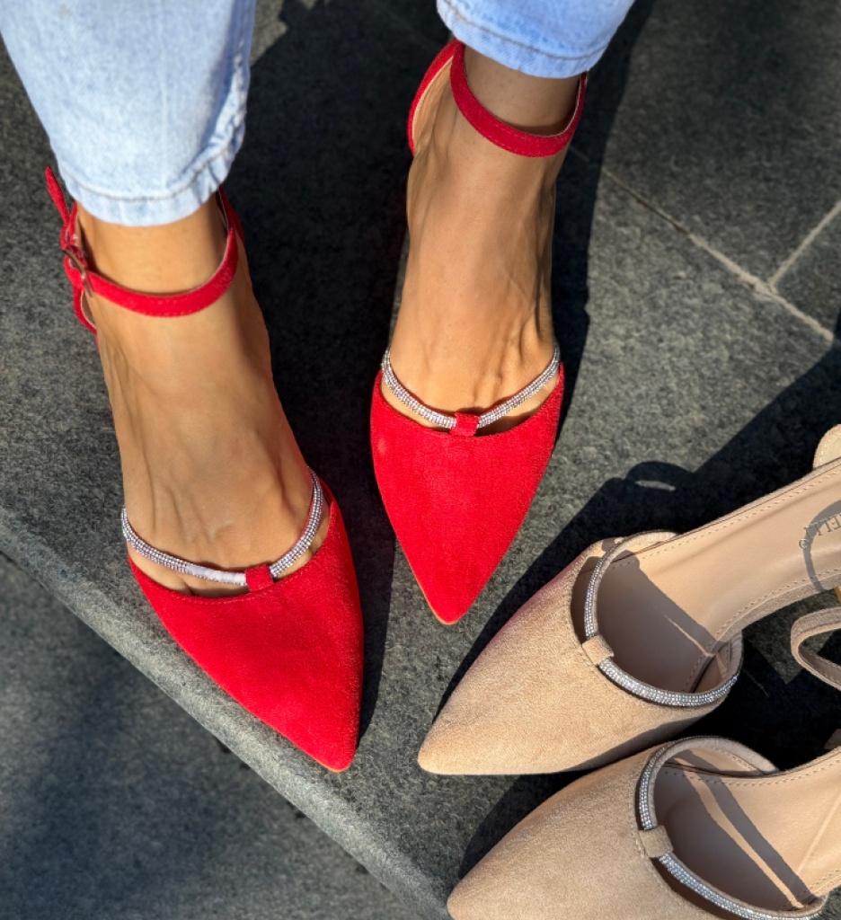 Pantofi Kasya Rosii | Eleganță și Stil