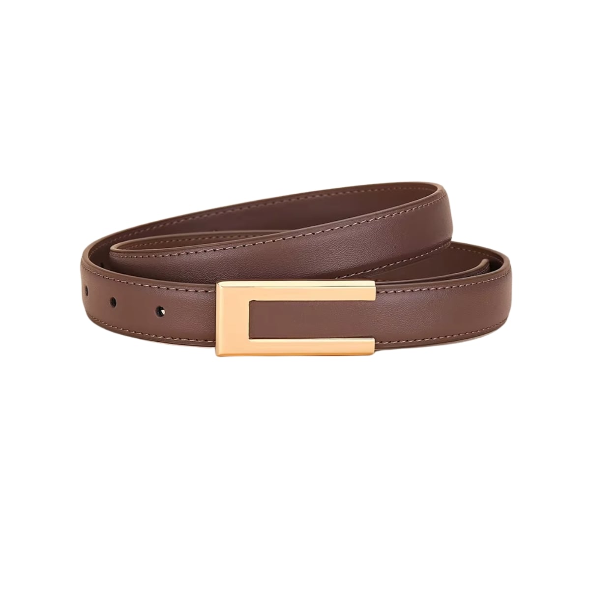 Curea dama Amanda C-205 din piele naturala, Taupe