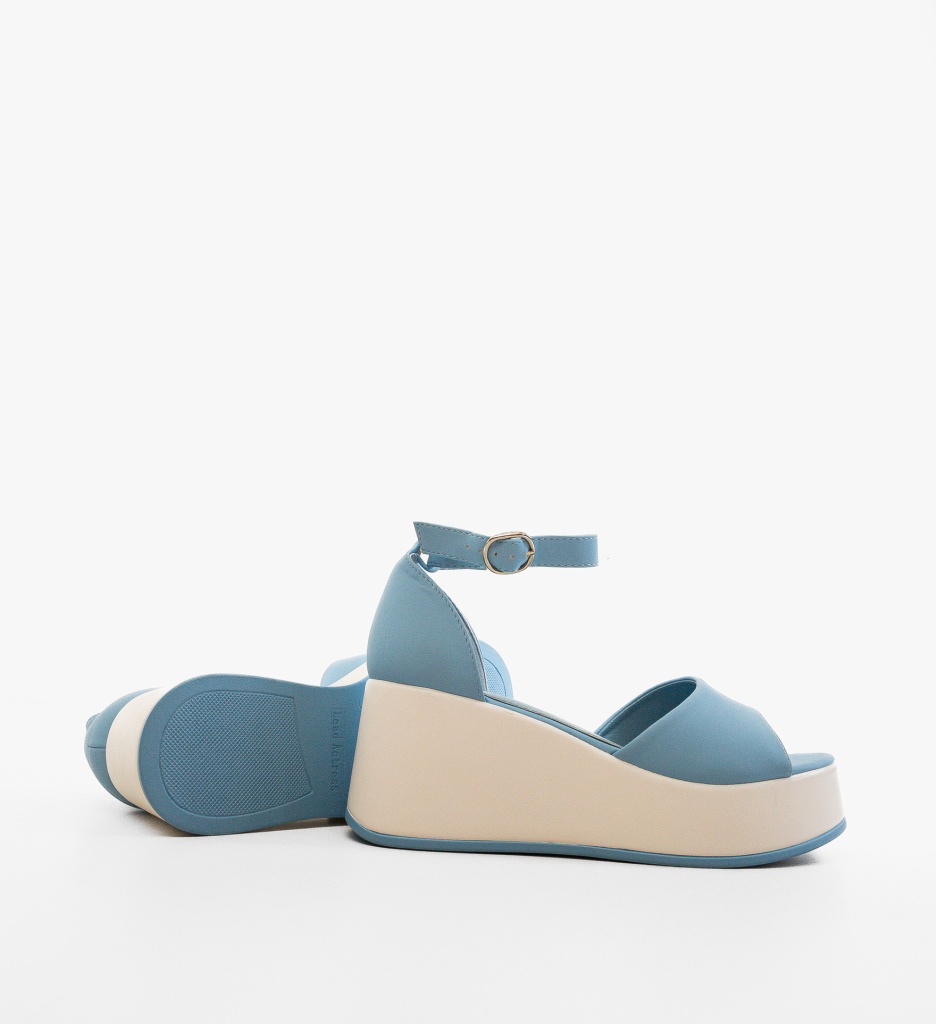 Sandale Platforme Dama Vaska Albastre - imagine 4