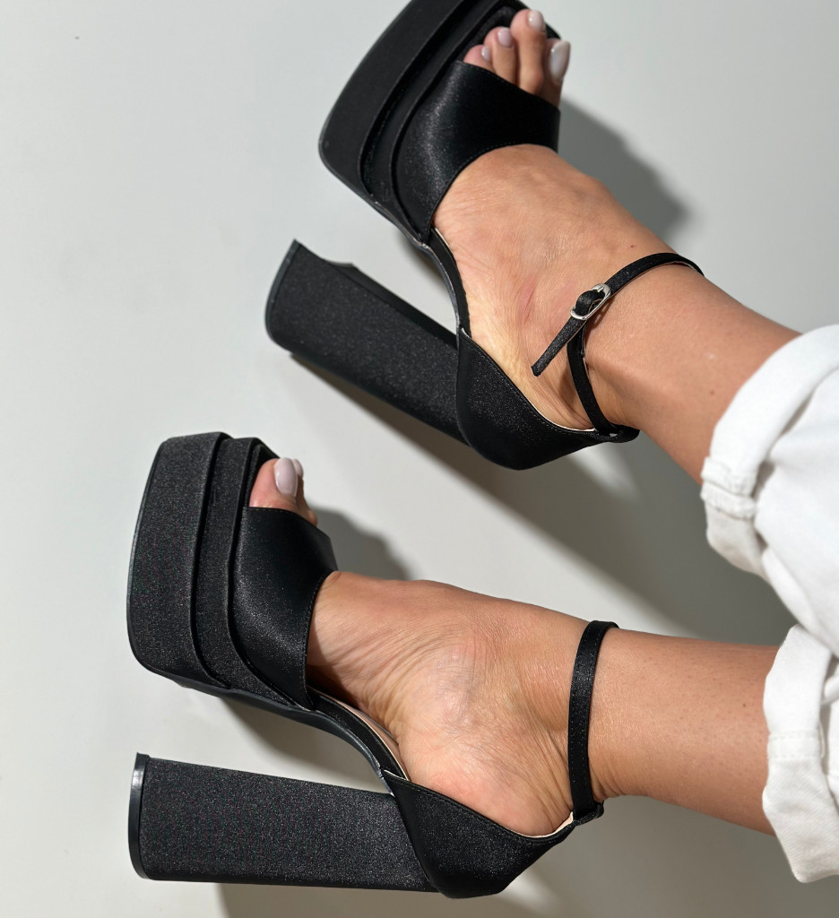 Sandale Laverne Negre | Eleganță și Stil - imagine 4