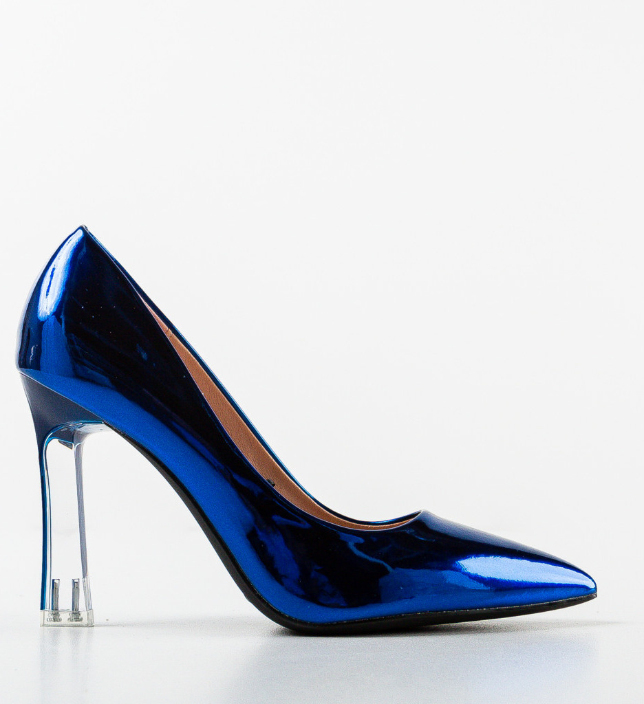 Pantofi cu Toc Aple Albastri | Eleganță Asigurată - imagine 4