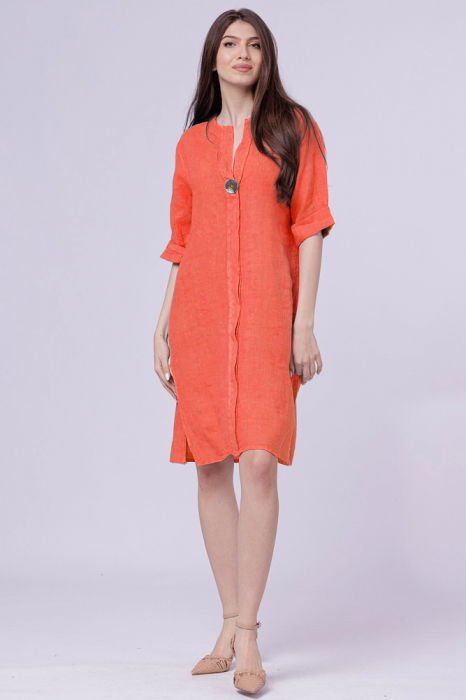 Rochie Tunica In Corai Shopika | Design Modern