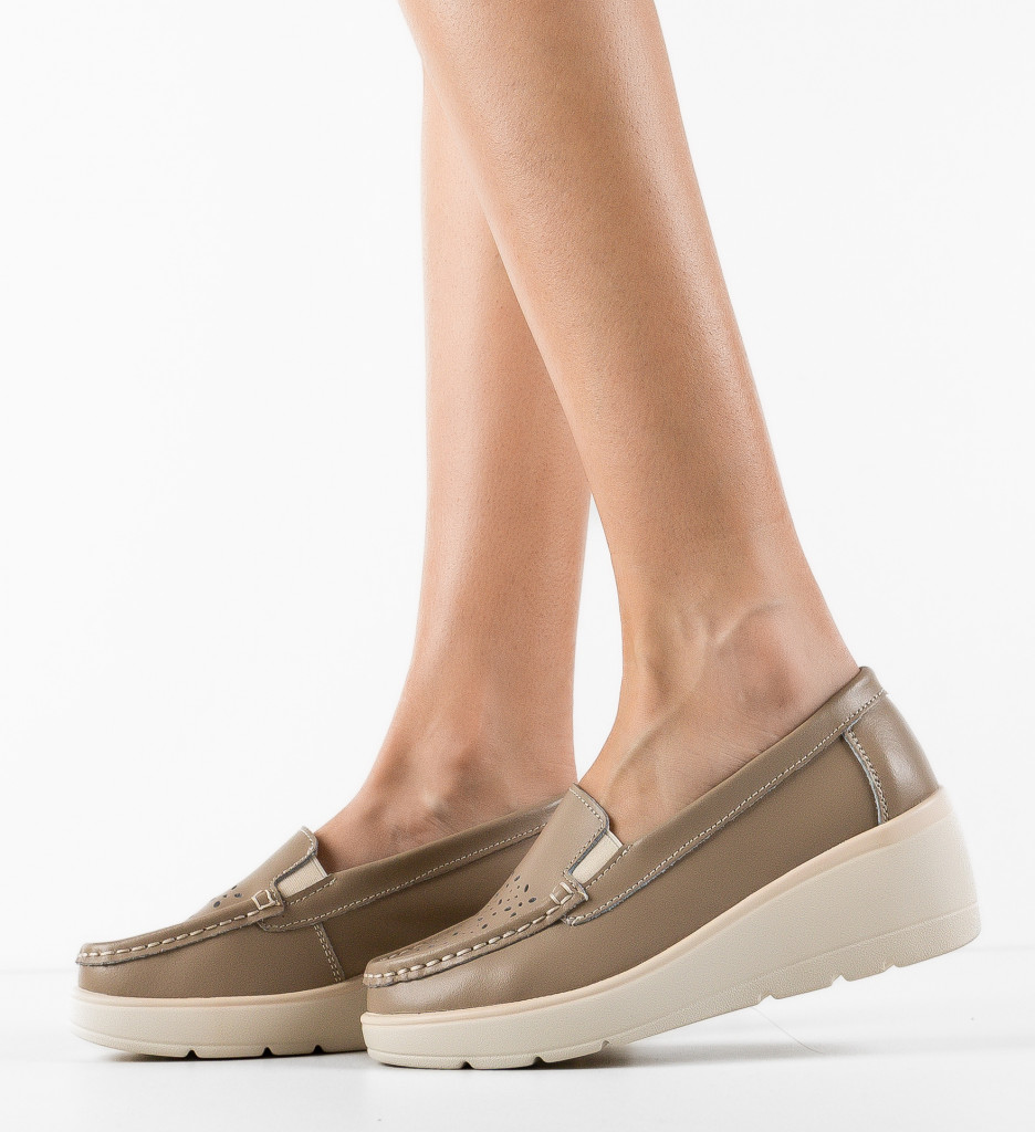 Pantofi Casual Atic Bej - Confort și Stil Zilnic - imagine 3