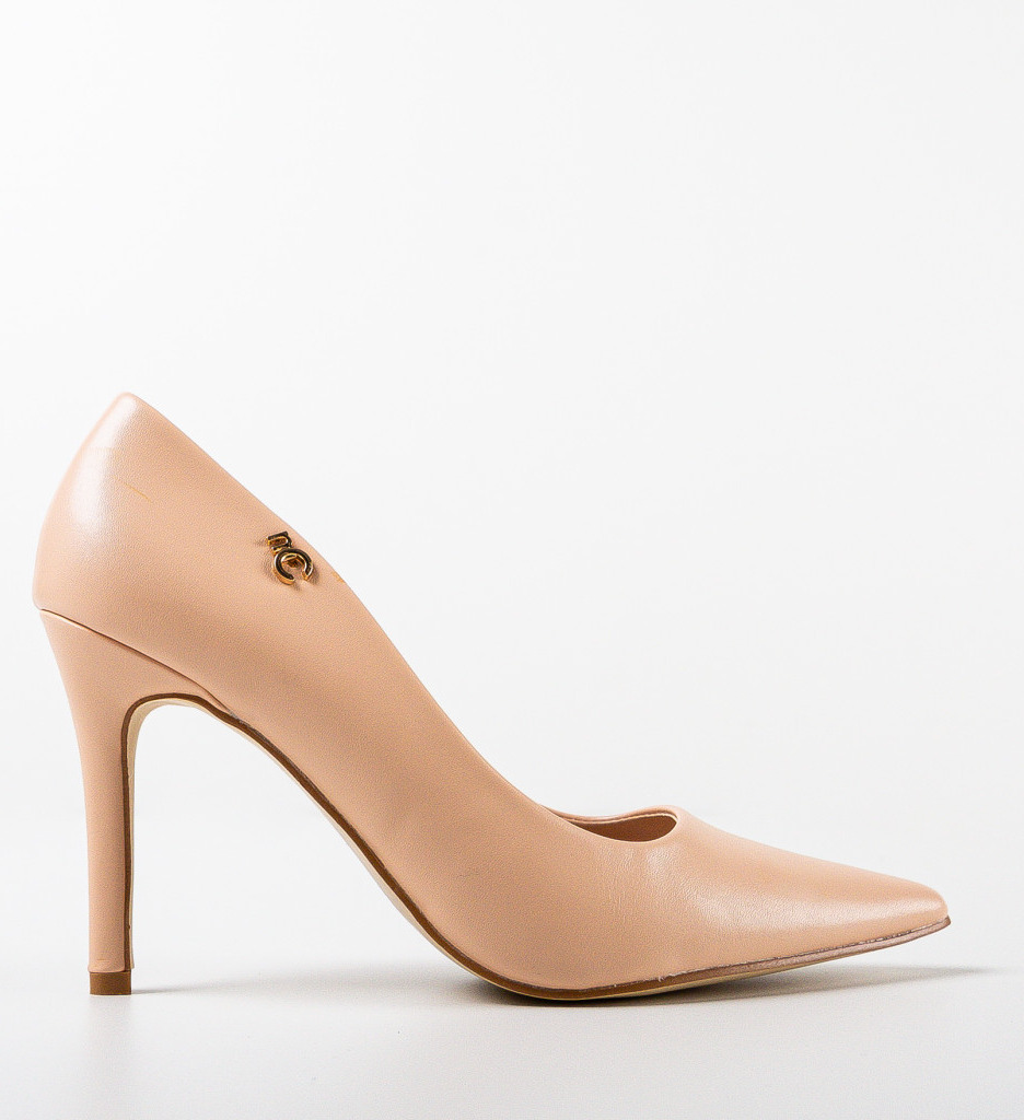 Pantofi cu Toc Palmer Nude | Eleganți și Moderni - imagine 4
