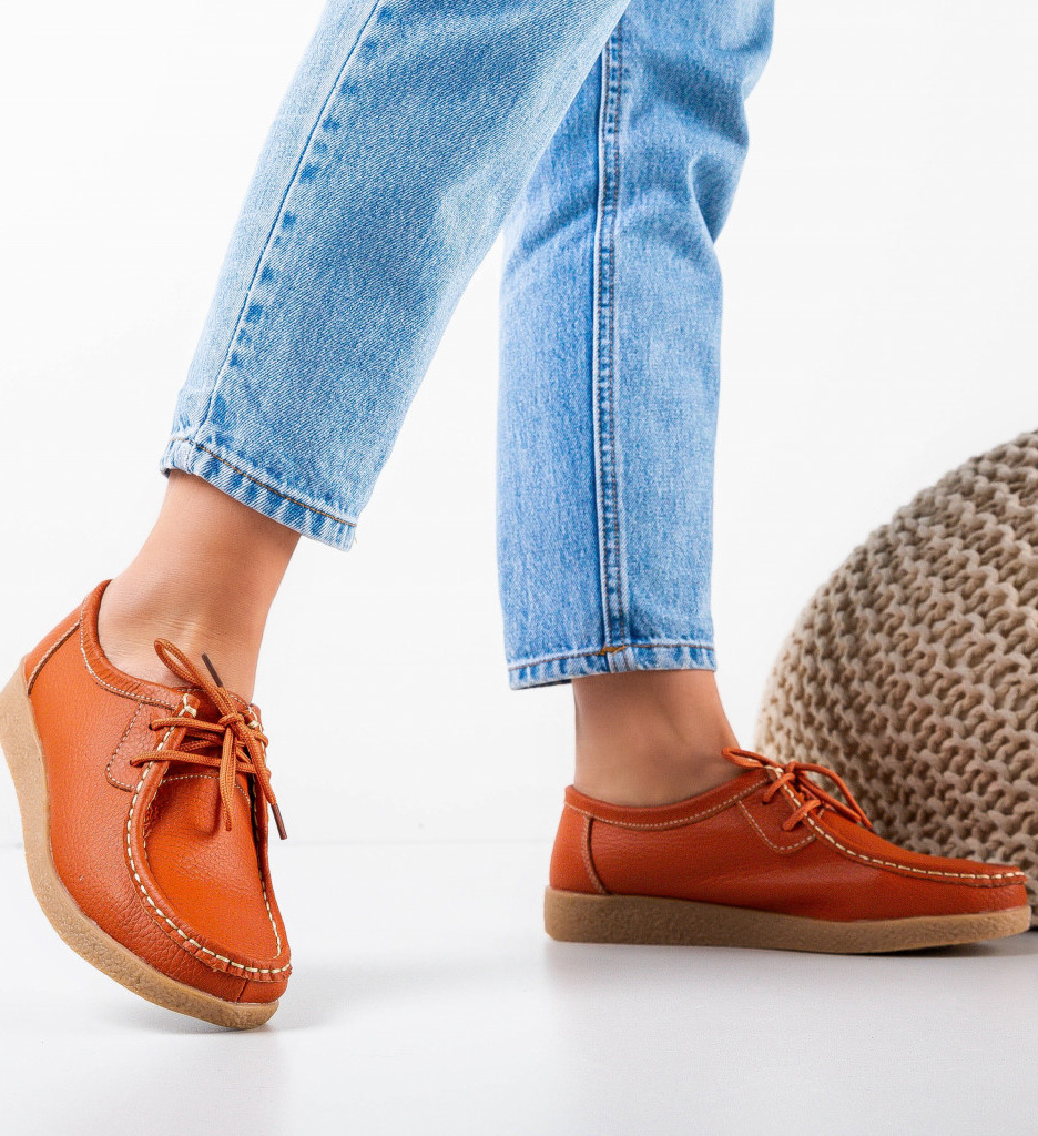 Pantofi Casual Niko Portocalii - Confort și Stil - imagine 2