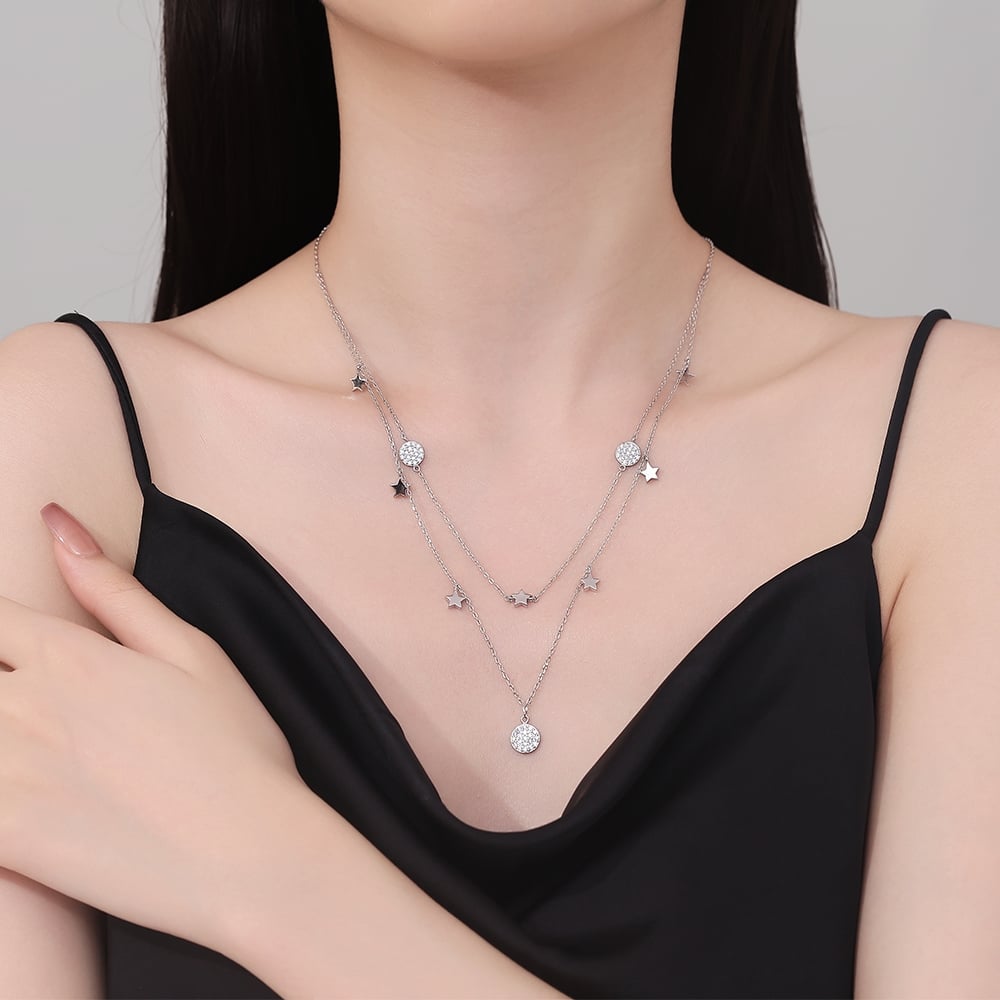 Lanțisor Argint Delis cu Stele | Elegant - imagine 2