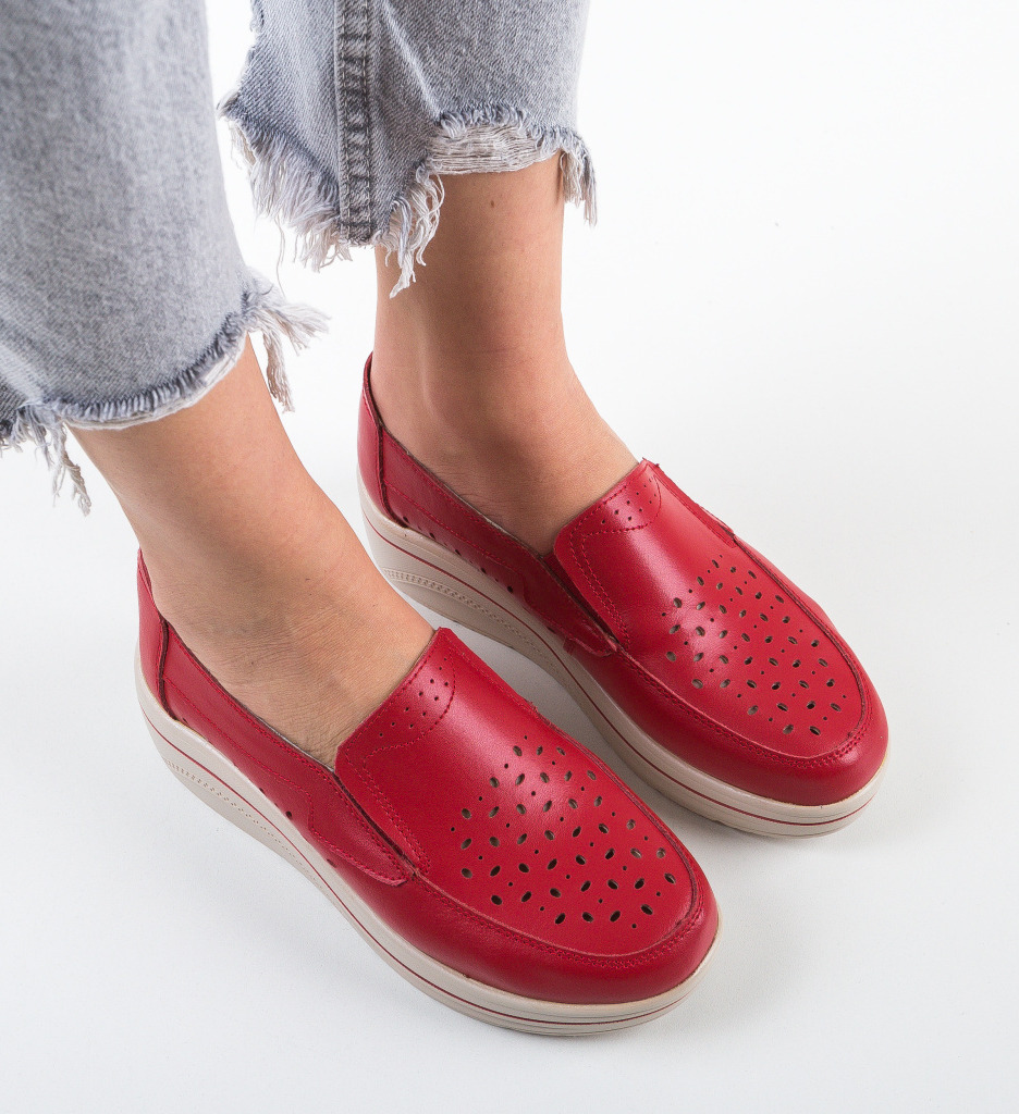 Pantofi Olifram Rosii: Confort și Stil Casual - imagine 4