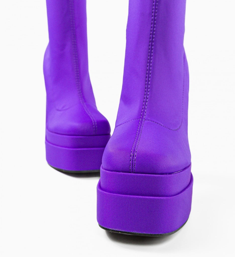Botine Dama Mov | Stil și Eleganță - imagine 13