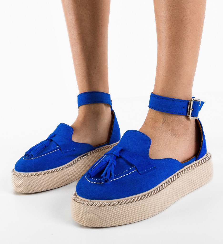 Pantofi Casual Cestus Albastri - Confort Zilnic