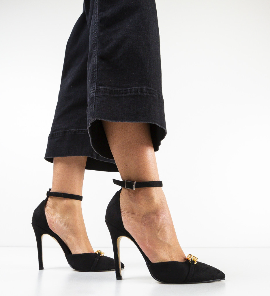 Pantofi Deler Negri | Eleganță și Stil - imagine 2