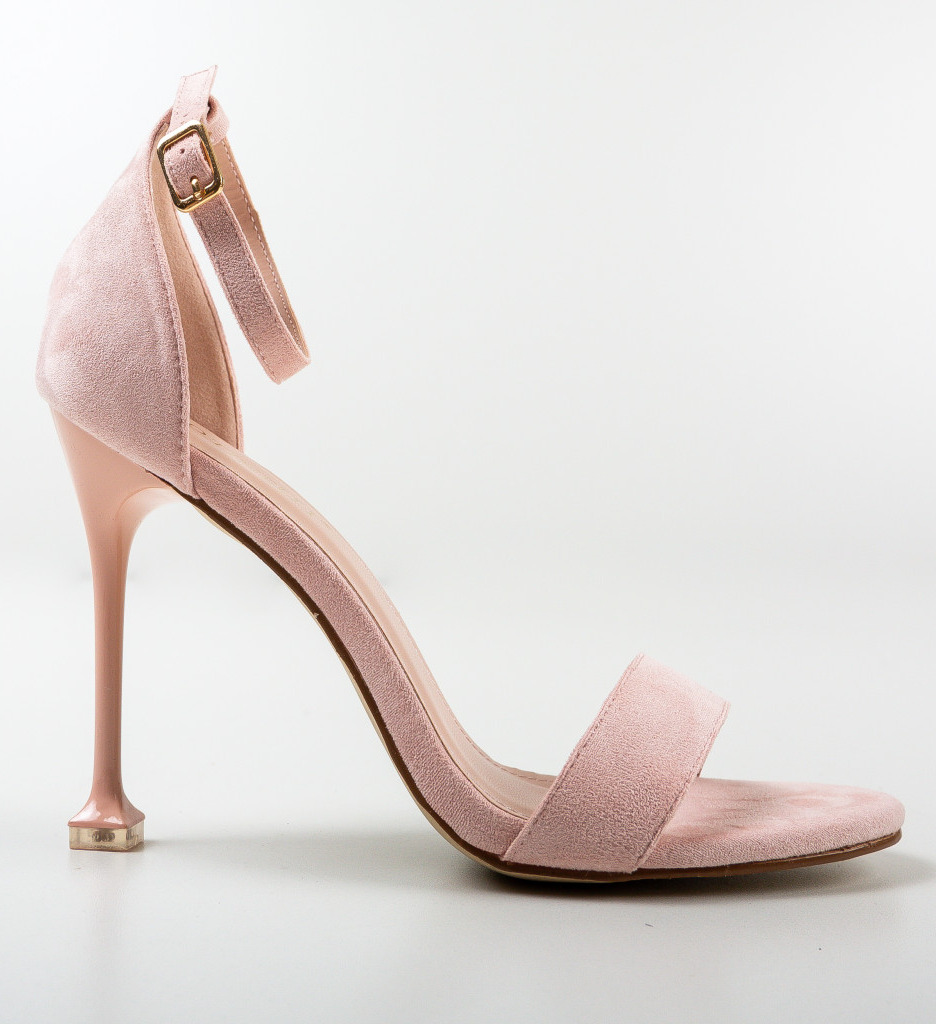 Sandale Brock Roz cu Toc Elegante - imagine 5
