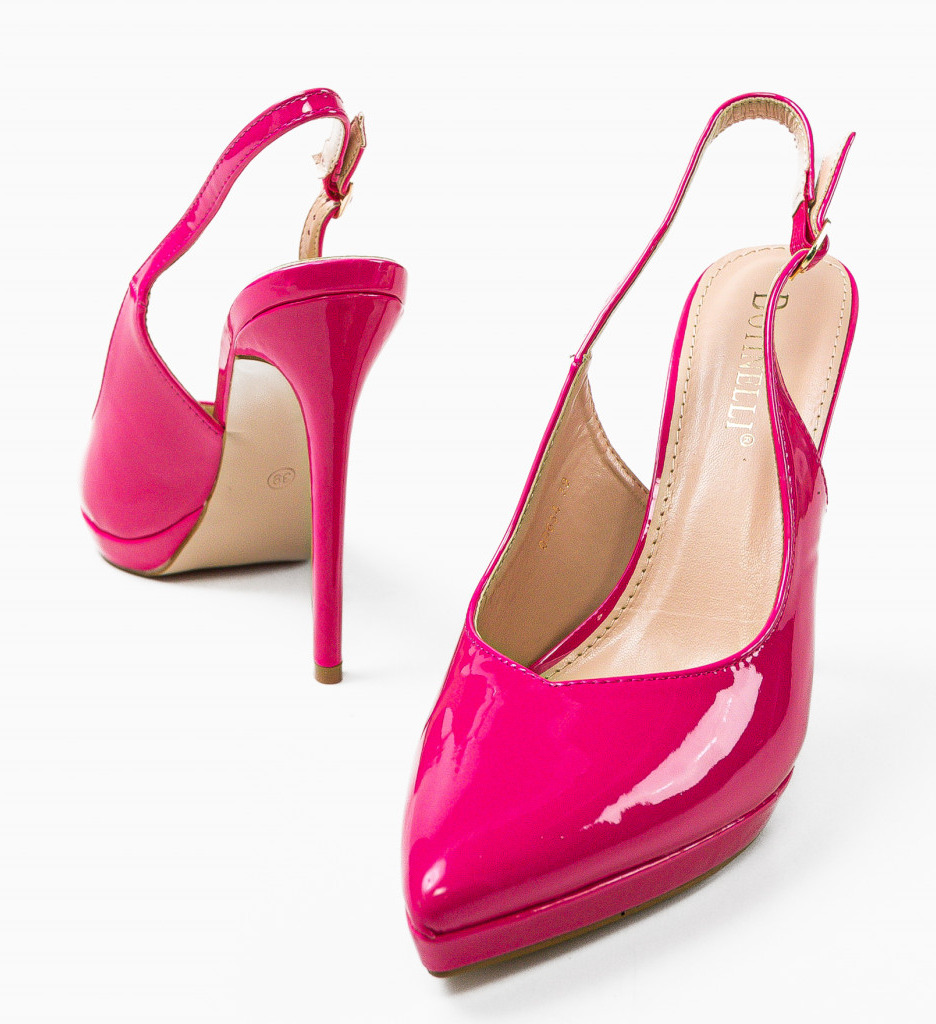Pantofi Toc Rajendra Fuchsia - Eleganță Feminină - imagine 8
