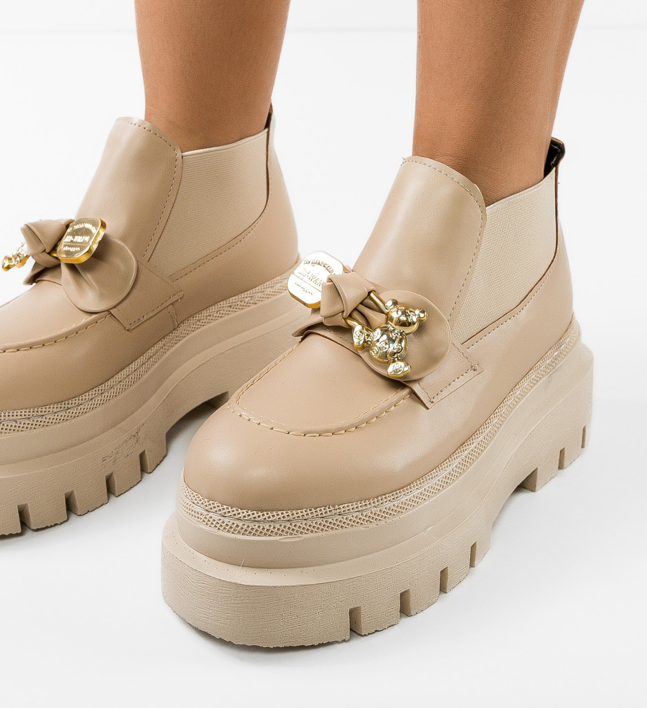 Pantofi Casual Bearya Bej - Confort și Stil Zilnic - imagine 4
