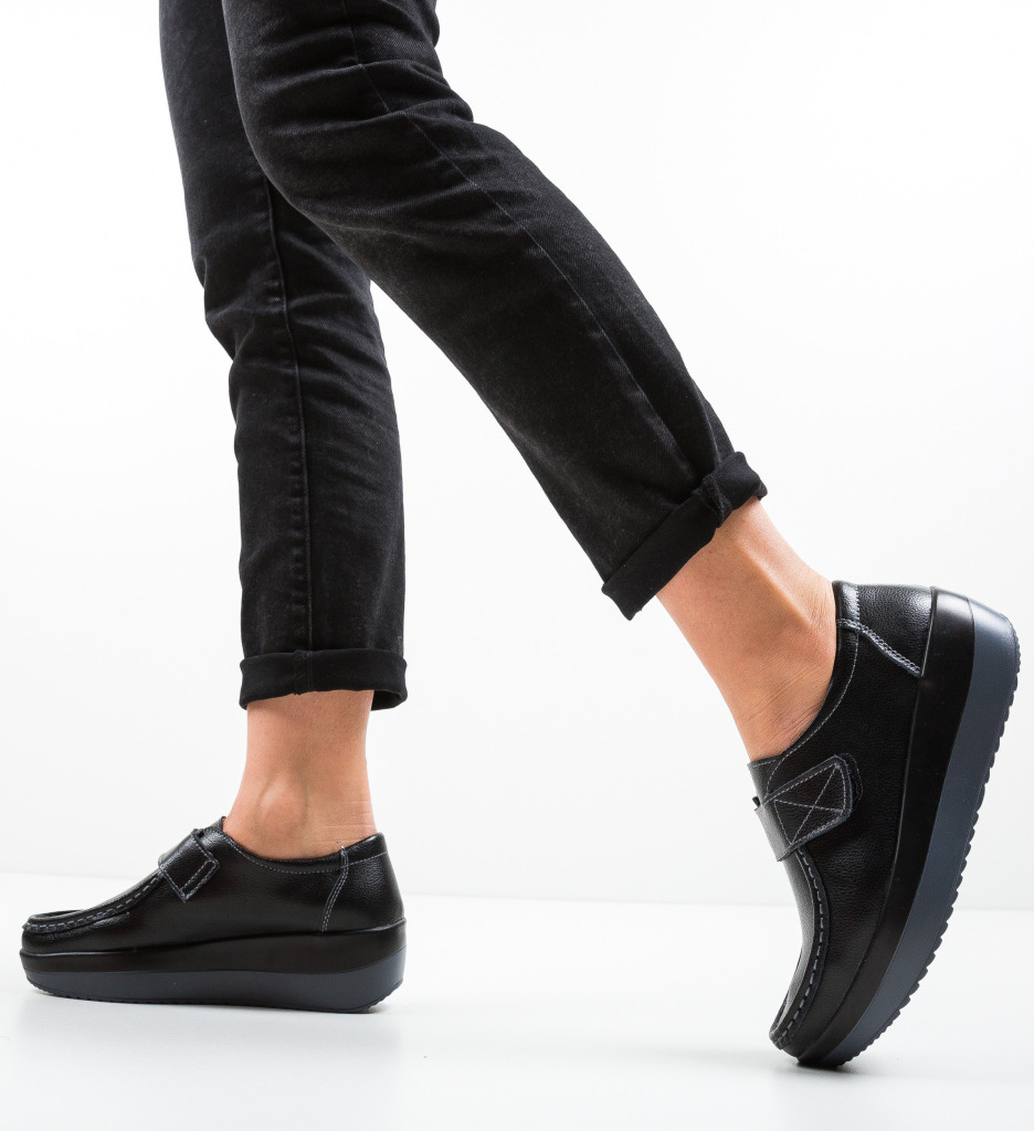 Pantofi Casual Groma Negri - Confort și Stil - imagine 3