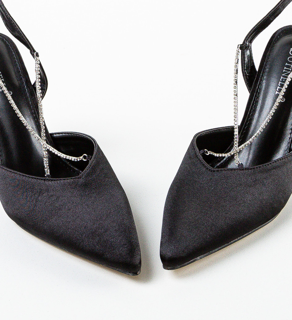 Pantofi Nielsen Negri cu Toc Eleganți - imagine 5