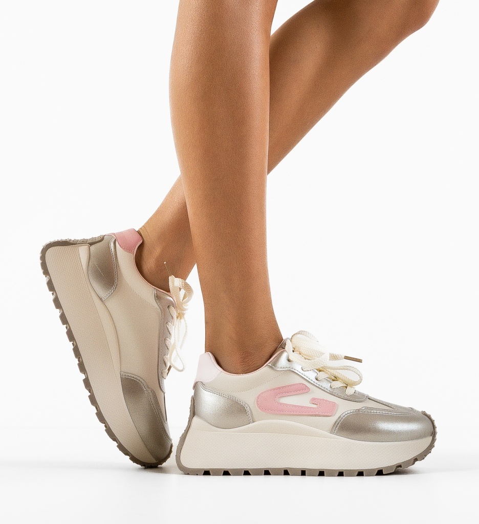 Sneakers Flint Roz - Confort și Stil Sport - imagine 3