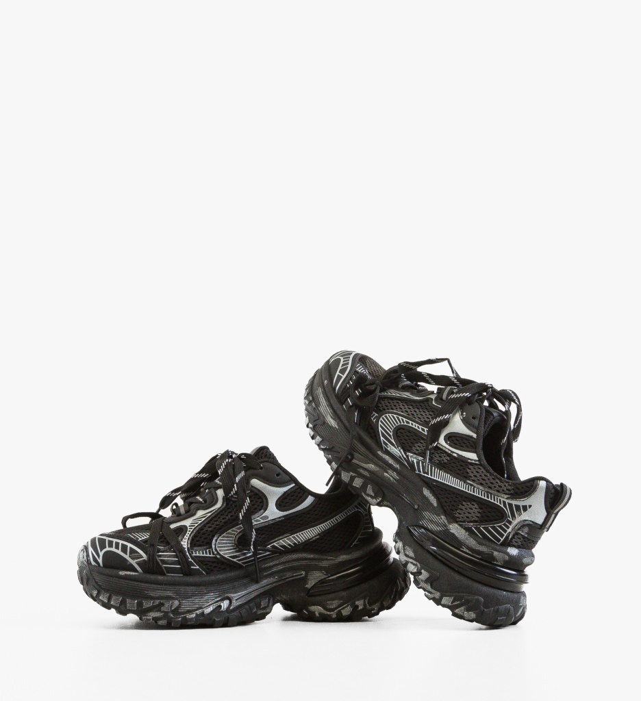 Sneakers dama Rarrw Negri - Confort Sport - imagine 4