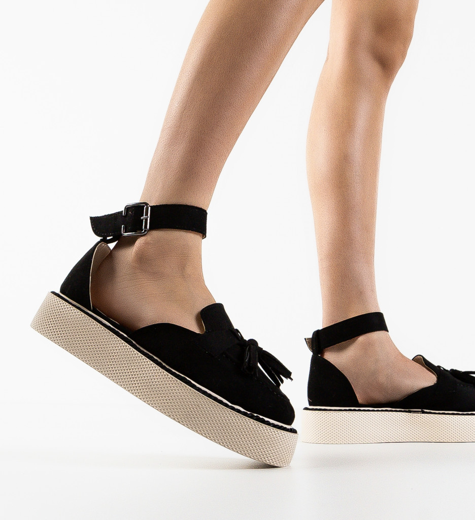 Pantofi Casual Kalin Negri - Confort & Stil - imagine 2