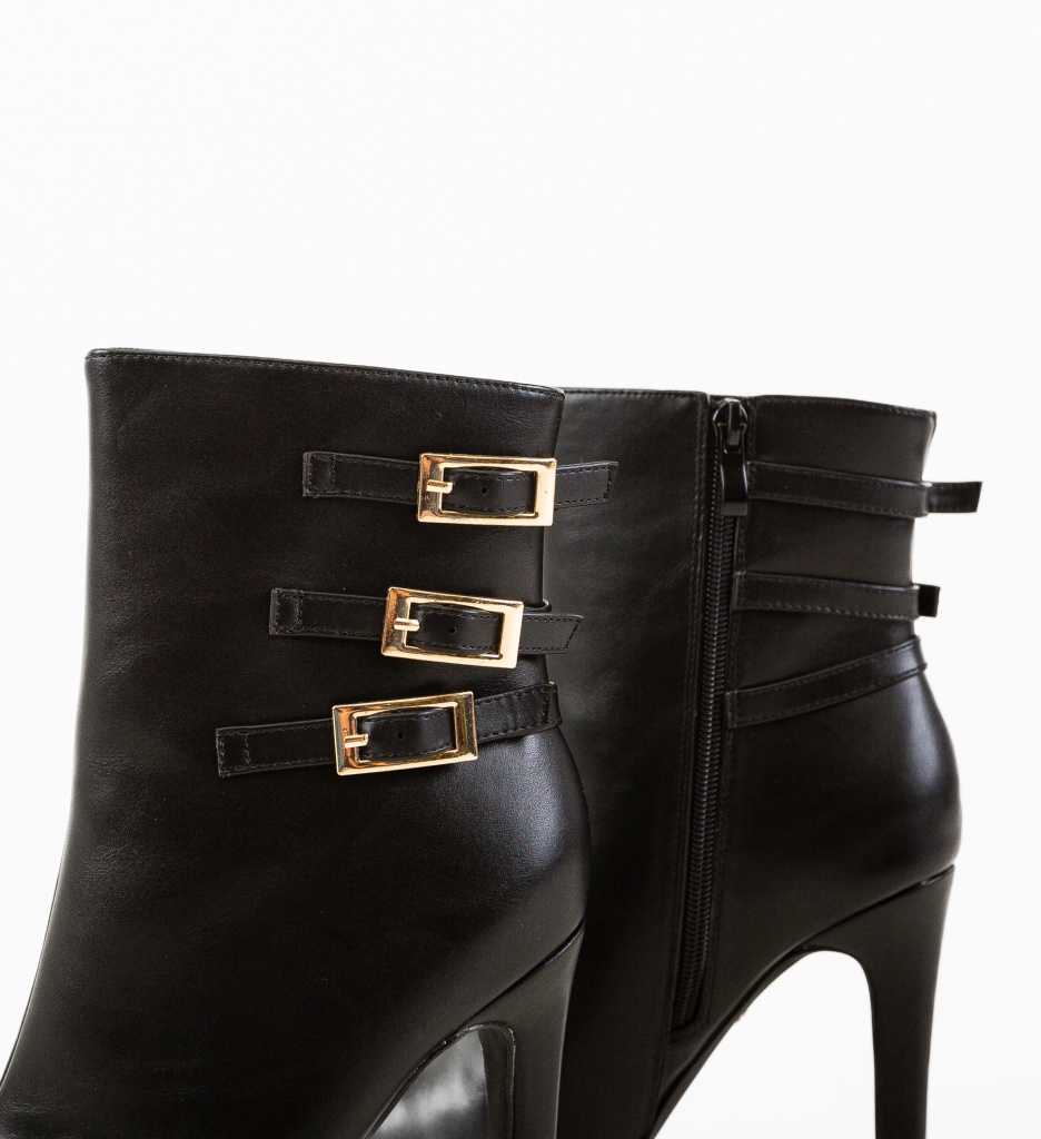 Botine Dama Poggi Negre | Eleganță și Confort - imagine 6