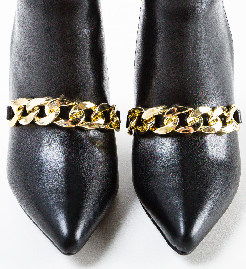 Botine Negre Mischa | Design Modern și Versatil - imagine 6