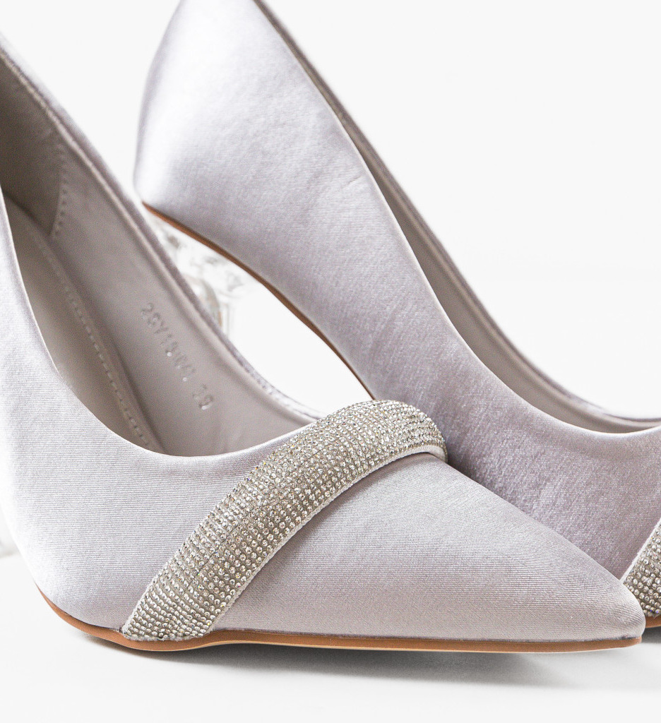 Pantofi Dama Farrah Gri | Eleganță Asigurată - imagine 8