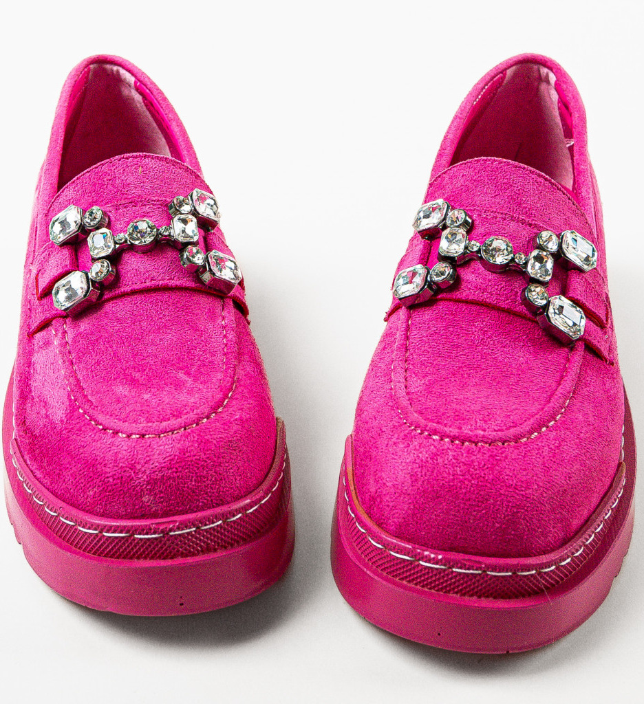Pantofi Casual Maraya Fuchsia | Stil & Confort - imagine 5