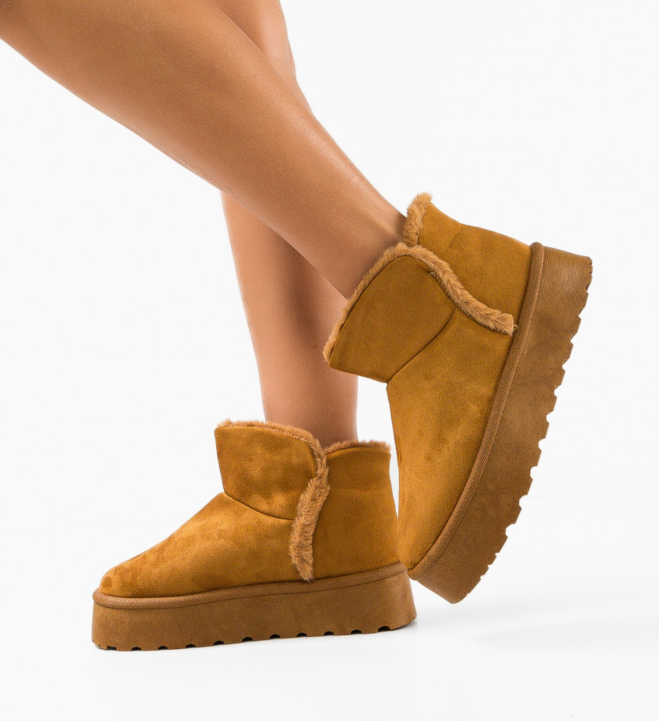 Cizme Tip Ug Cleo Camel - Confort și Stil