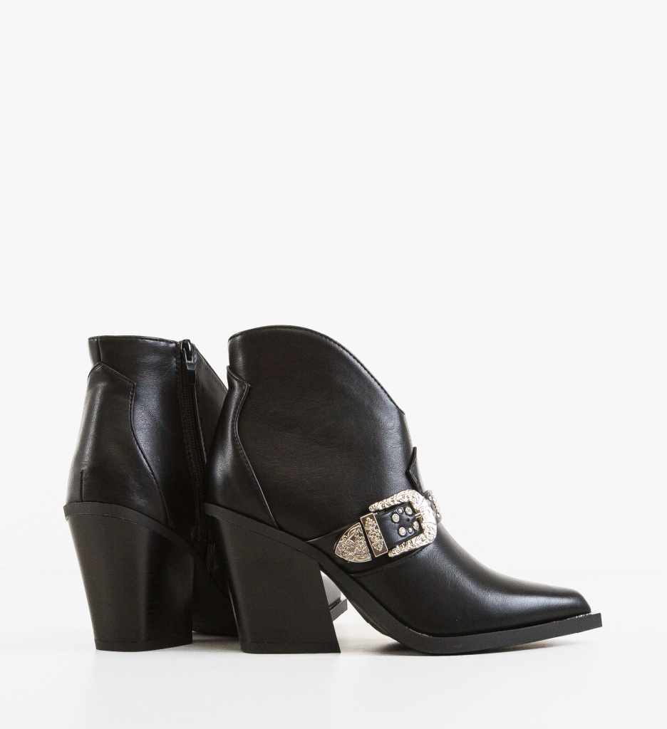Botine Dama Leigh Negre - Eleganță și Confort - imagine 4